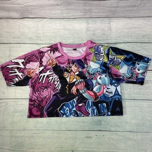 JoJo's Bizarre Adventure the Animation Graphic Cropped T-Shirt Women's Size M - Picture 1 of 11