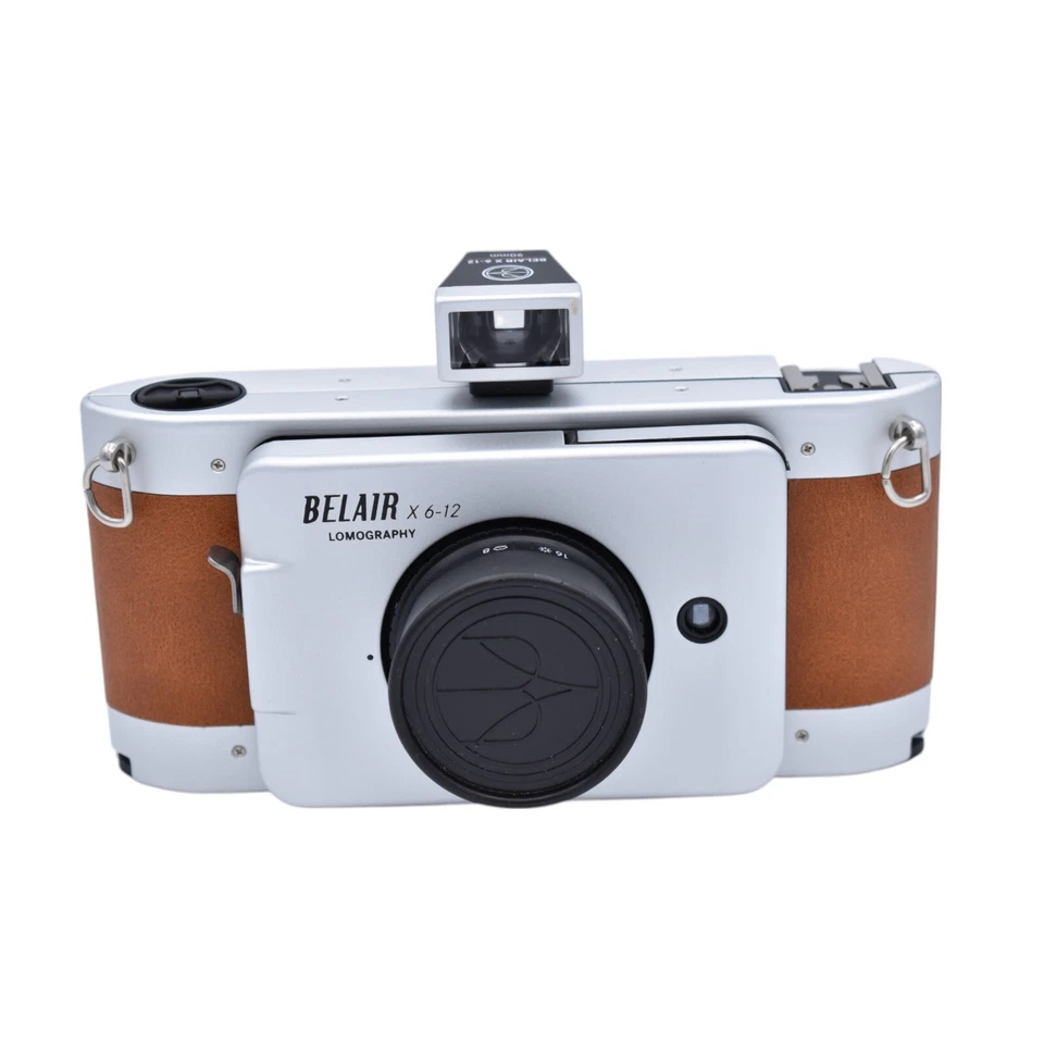 Lomography Belair X 6-12 Jetsetter Medium Format Camera, Silver/Brown - Image 1 of 4
