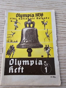 Olympiade Olympia 1936 PRE WW2 Original Germany German Booklet 1st Top Brass ... - Bild 1 von 16