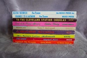 (9) NAIAD PRESS Lesbian Novels - Brinker Bannon Douglas Fleming McConnell Rule + - Bild 1 von 11
