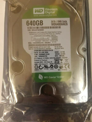 WD WD6400AACS-00G8B1 640GB SATA 3.5" HD DCM: HGNNNTJCGB WD6400AACS - Image 1 of 2