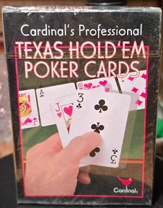 Cardinal's Professional Texas Hold'em Poker Cards **New -  Still Sealed** - Picture 1 of 2