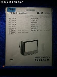 Sony Service Manual KV 21M1A /21T1A /B /D /E /K /L /R /U Color TV (#5629)