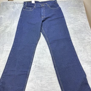 Full Blue Jeans Mens 36x36 Blue Relaxed Fit Straight Leg All Cotton Denim New - Picture 1 of 4