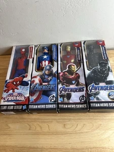 Lotto di 4 figurine Marvel Hasbro Titan Hero Series 11,5" NUOVE-R46-368 - Foto 1 di 3