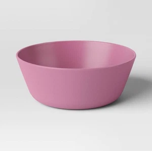 Set of 4 | ROOM ESSENTIALS 35oz Plastic Cereal Bowls • Pale Raspberry Pink - Picture 1 of 3