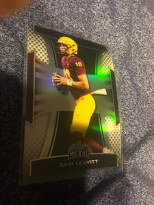 SAM LEAVITT QB ARIZONA ST 2025 LEAF METAL SILVER REFRACTOR 88/149 #156 - Bild 1 von 2
