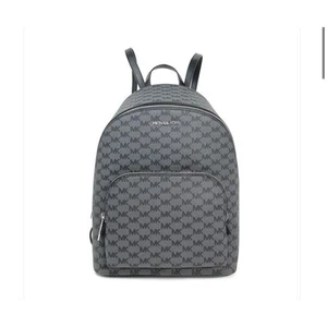 Neu mit Etikett Michael Kors Rucksack Connie Medium Logo grau schwarz Lederriemen - Bild 1 von 4