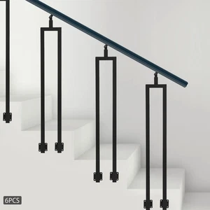 4 Stück U Form 38,6" Treppengeländer mit verstellbarer oberer Halterung für Treppe - Bild 1 von 12