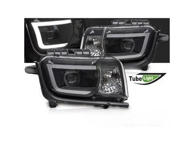 Faros LED para chevrolet camaro 2009-2013 tube light Negro - Imagem 1 de 3