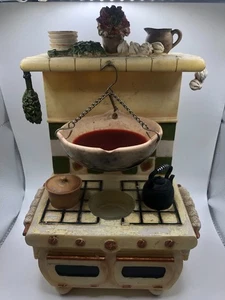 Quemador de tarta colgante Yankee Candle Company retirado estufa cocina rústica cera fundida - Imagen 1 de 14