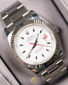 Rolex 116264 Datejust Turn-O-Graph 36mm White Dial 2013 Full Set Watch - Picture 1 of 8