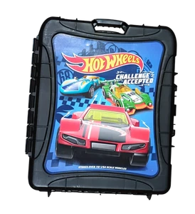 2019 Mattel Hot Wheels Challenge Accepted 110 Car Rolling Luggage Style Case - Picture 1 of 4