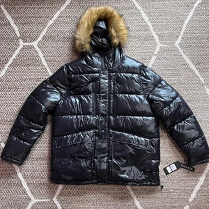 GUESS Puffer Jacket w/faux fur hood Sz Mens XXL - Picture 1 of 6