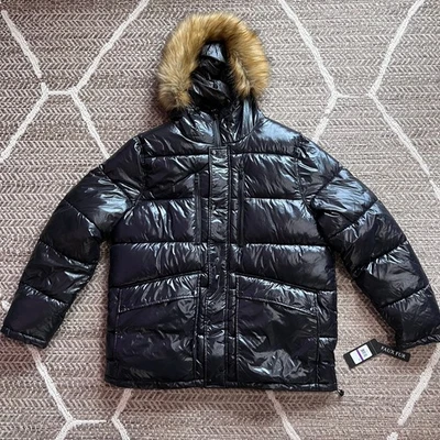 GUESS Puffer Jacket w/faux fur hood Sz Mens XXL - Image 1 of 4