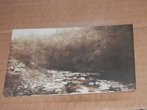 NUEVA POSTAL ALBANY PA - 1909 FOTO REAL RPPC - ESCENA DEL RÍO CREEK - BRADFORD CO. - Imagen 1 de 3