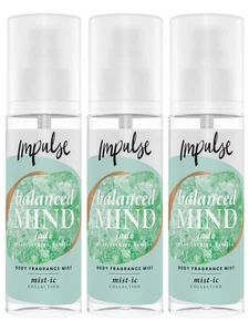Impulse Balanced Mind Jade Body Fragrance Mist Pear, Jasmine, Vanilla 150ml x3 - Picture 1 of 1