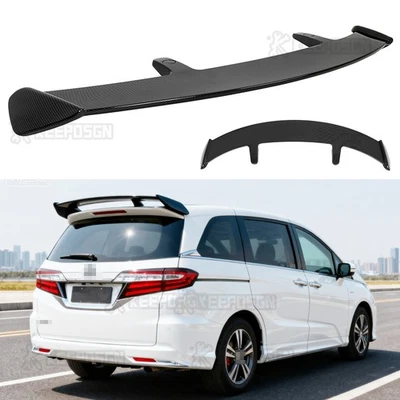 Alerón de techo trasero ABS 52" labio de fibra de carbono para furgoneta Honda Odyssey Foto 1 de 4