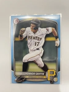 2025 Bowman Prospects Konnor Griffin #BP-86 Sky Blue /499 (RC) - Picture 1 of 4
