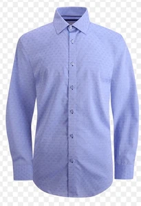 NWT-1 Like No Other London Men Diamond LS Blue Dress Shirt Sz-16L Msrp $125 - Picture 1 of 14