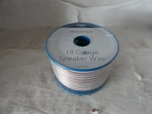 100ft Insignia 18 Gauge Speaker Wire - Foto 1 di 4