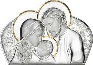 QUADRO SACRO CAPOLETTO SACRA FAMIGLIA ATELIER ARGENTO Cm.47x32 M 1050 - Foto 1 di 4