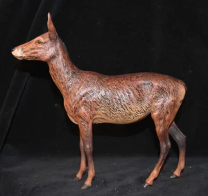 Vienna Bronze Deer Figurine 7.9" tall 1,602 grams - Picture 1 of 12