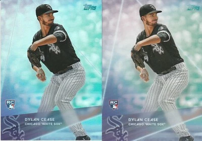 Dylan Cease WHITE SOX 2020 TOPPS X STEVE AOKI RAINBOW FOILBOARD + BASE 75 RC - Image 1 of 4