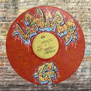 Hand Painted Custom 12” Graffiti Art Vinyl Record - Your Name or Slogan - Gift - Picture 1 of 4