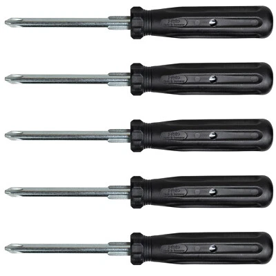 5x FELO Bordwerkzeug Umsteck Schraubendreher Kreuz PH2 + Schlitz SL 6,0x0,8 NEU