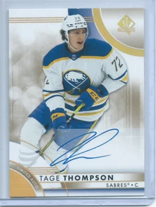 Tage Thompson Limited Gold Auto SP 2023-24 SP Authentic Hockey - Picture 1 of 2