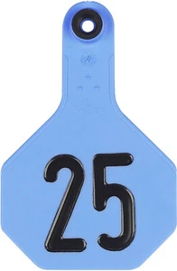YTex 3 Star Medium Cattle ID Ear Tags Blue Numbered 176-200 - Picture 1 of 1