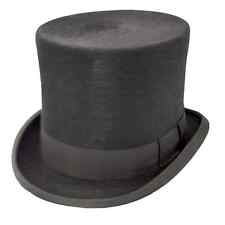 Black Fur Felt Top Hat melusine polished TALLER Topper 56-63cm -Ascot Top Hats