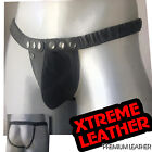 100% Real Leather Vintage Pouch Jockstrap Gay Sexy Thong Underwear Xs/Xxl