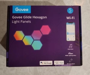 Govee - Glide Hexagon Light Panels 5pcs Wi-Fi Brand New FREE SHIPPING! - Picture 1 of 1