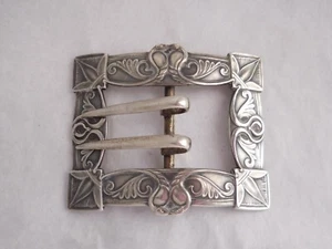 UNGER BROTHERS JUGENDSTIL STERLINGSILBER SCHÄRPE ODER GÜRTELSCHNALLE 2 1/2" MAL 2" - Bild 1 von 5