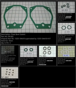 Suzuki GSX-R400 GK71 Carburettor Service Kit (LiteTek) - Picture 1 of 3