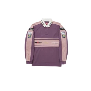 In-Hand Supreme Chest Stripe Rugby Purple Size: Large - Picture 1 of 5