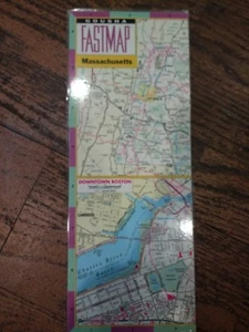 Mapa plegable laminado FastMap de Massachusetts (FM) - Imagen 1 de 2