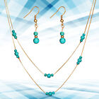 Turquoise Choker Women's Jewelry Set European And American