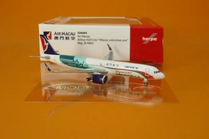 Herpa 534444 Air Macau Airbus A321neo - B-MBQ Macao welcomes you 1:500 Neu ! - Picture 1 of 2