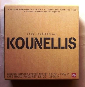 COLECCIÓN DE ARTE ILLY - Juego de 4 tazas de espresso para bebés de Jannis Kounellis (2005) - Imagen 1 de 2