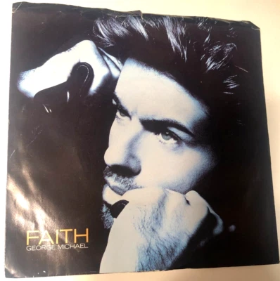 George Michael Wham 7" Record 45 & Picture Sleeve Faith / Hand To Mouth Foto 1 de 4