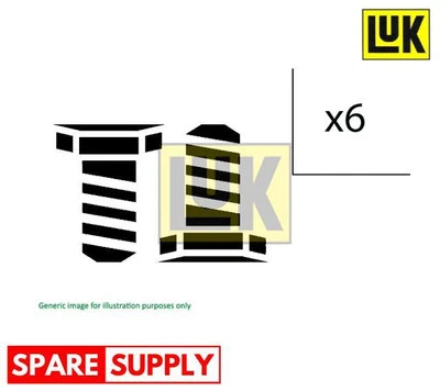 SCREW SET, FLYWHEEL FOR OPEL VAUXHALL LUK 411 0127 10 - Image 1 of 4