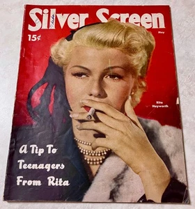 Vintage SILVER SCREEN Magazine May 1951 - Rita Hayworth Cover - Picture 1 of 9