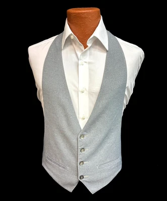 Men's Grey Formal Vest Size Small | 34-38 | Quality Made in USA | Lord West - Image 1 of 2