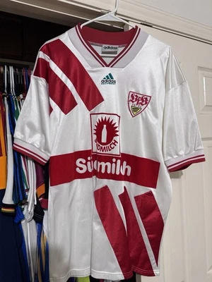 Adidas Equipment VfB Stuttgart 1995-96 Home Shirt (Vintage Size Large -L) - Image 1 of 4
