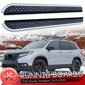 2PCS Fixed Running Boards Fits for Honda Passport 2019-2025 Side Steps Nerf bar - Picture 1 of 10