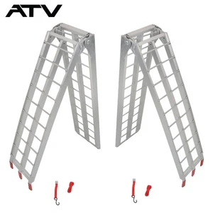 2 rampas de carga plegables de aluminio de 7,5' para ATV/UTV camión motocicleta cortacésped - Imagen 1 de 15