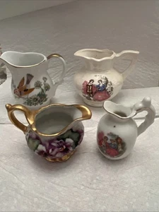 Lote de Jarra Creamers Mini Pequeña Cerámica Vidrio Cerámica Miniatura Pequeña De Colección - Imagen 1 de 15